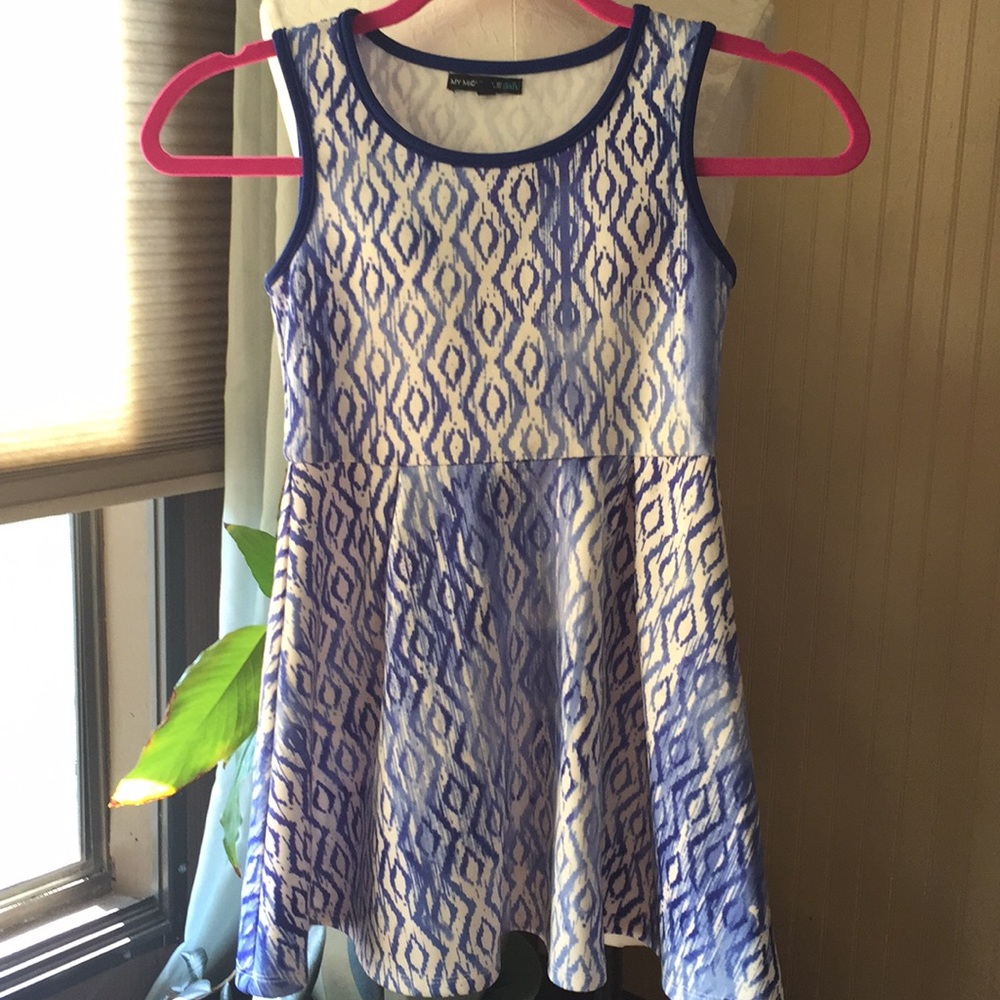 My Michelle dress blue and white size 8